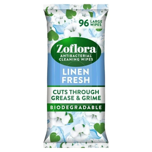 Zoflora Linen Fresh Biodegradable Wipes 6 x 70s