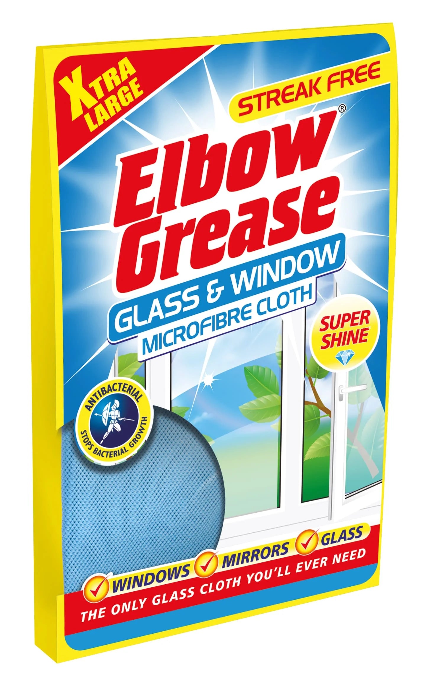 Elbow Grease Glass & Window Micro Fibre Cloth 1s