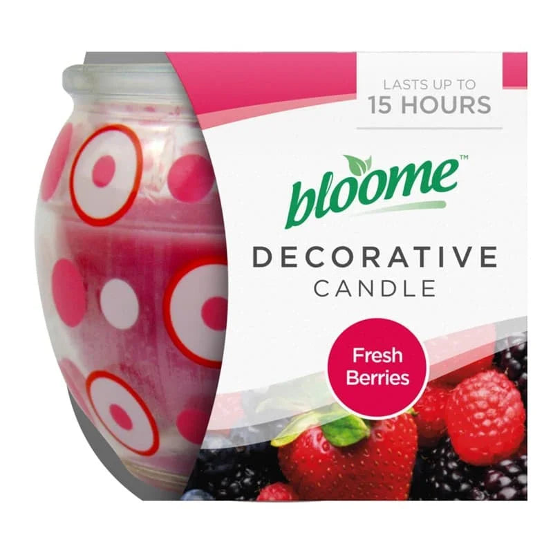 Bloome Decorative Candle - Berries(15H) 12pk