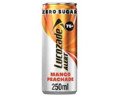 Lucozade Alert Mango Peachade Energyp 24 x 250ml