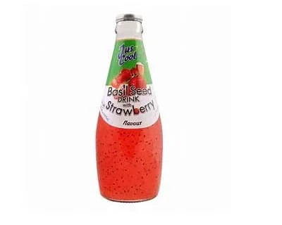 Jus Cool Basil Seed Strawberry 12 x 300ml