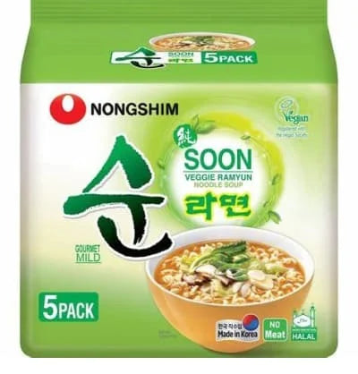 Nongshim Veggie Soon Ramyun Noodles 5s 560g