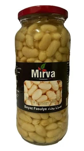 Mirva White Kidney Beans In Jar 12 x 540g