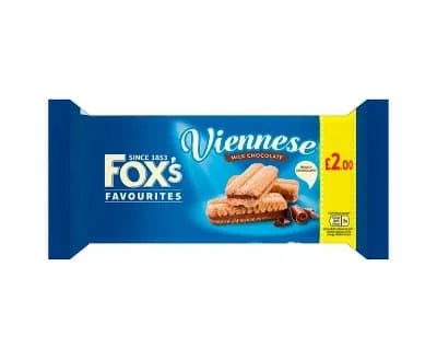 Foxs Chocolate Viennese Sandwich 12 x 120g