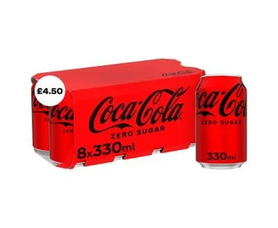 Coca Cola Zero Cans (3x8pk) (6+2)