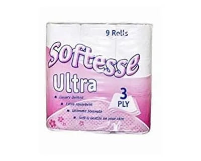 Softesse Toilet Rolls Cherry 3ply 5 x 9s