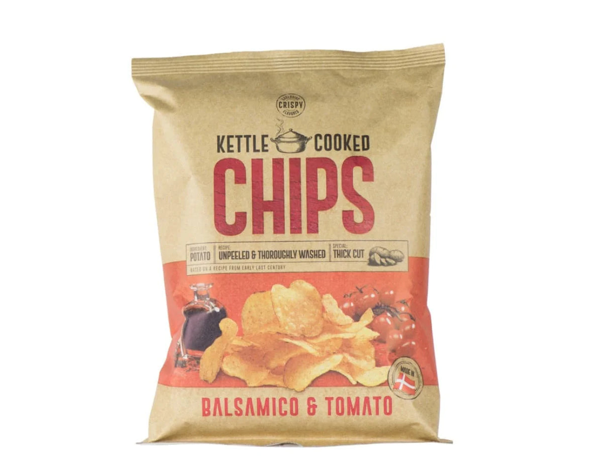 Kettle Cooked Chips - Balsamico & Tomato 8 x 150g