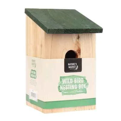 Nature's Wild Bird Wooden Nesting Box 1s