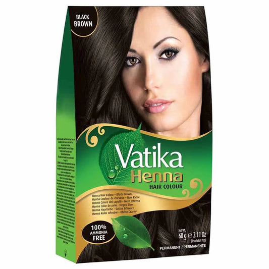 Vatika Hair Colour Black Brown 6 x 60g