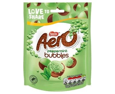 AERO Bubbles Peppermint Pouch Bag 8 x 92g