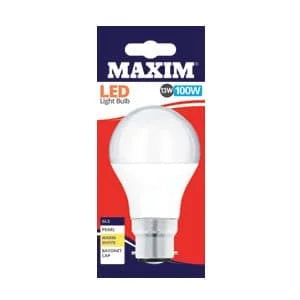 Maxim LED 13w 100w GLS BC WW Pearl 10s