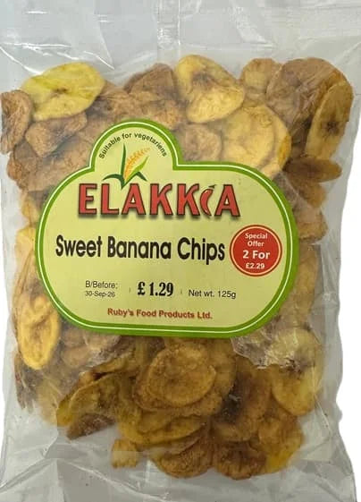 Elakkia Banana Chips Sweet 125g