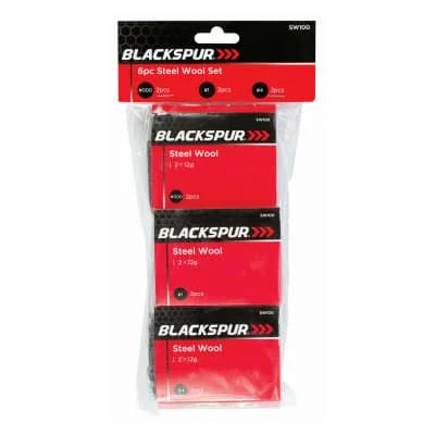 Blackspur Steel Wool Set 6pcs