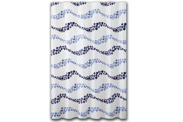 Apollo Shower Curtain - Peva Wave 6 x 1pk