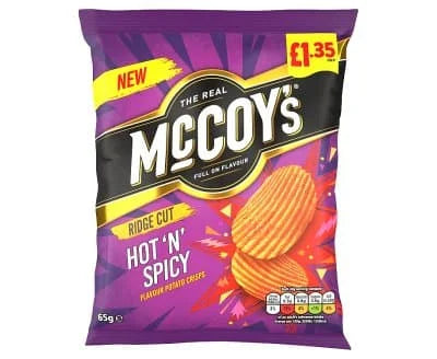 McCoys Hot & Spicy 20 x 65g