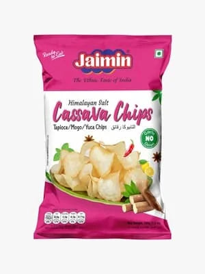 Jaimin Cassava Chips Himalayan Salt 6 x 100g
