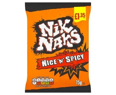 Nik Naks Nice N Spicy Crisps 20 x 75g
