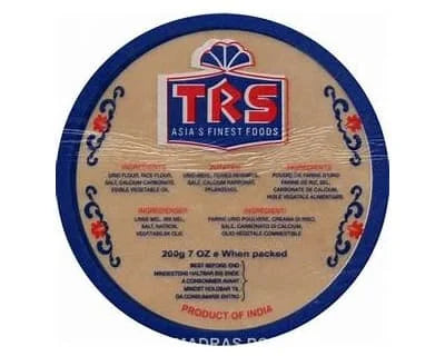 TRS Madras Papadoms 200g