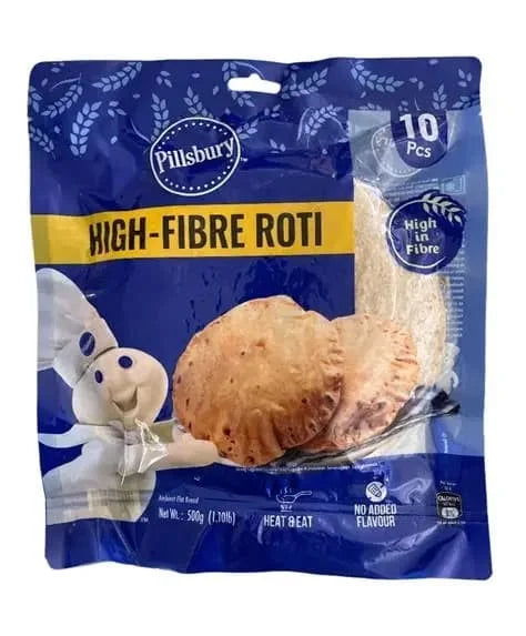 Pilsbury Roti - High Fibre (10 Chapattis) 18 x 500g