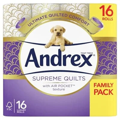 Andrex Supreme Quilt Toilet Roll 3ply 3 x 16s