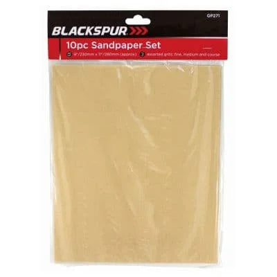 Blackspur Sandpaper Set 10pcs