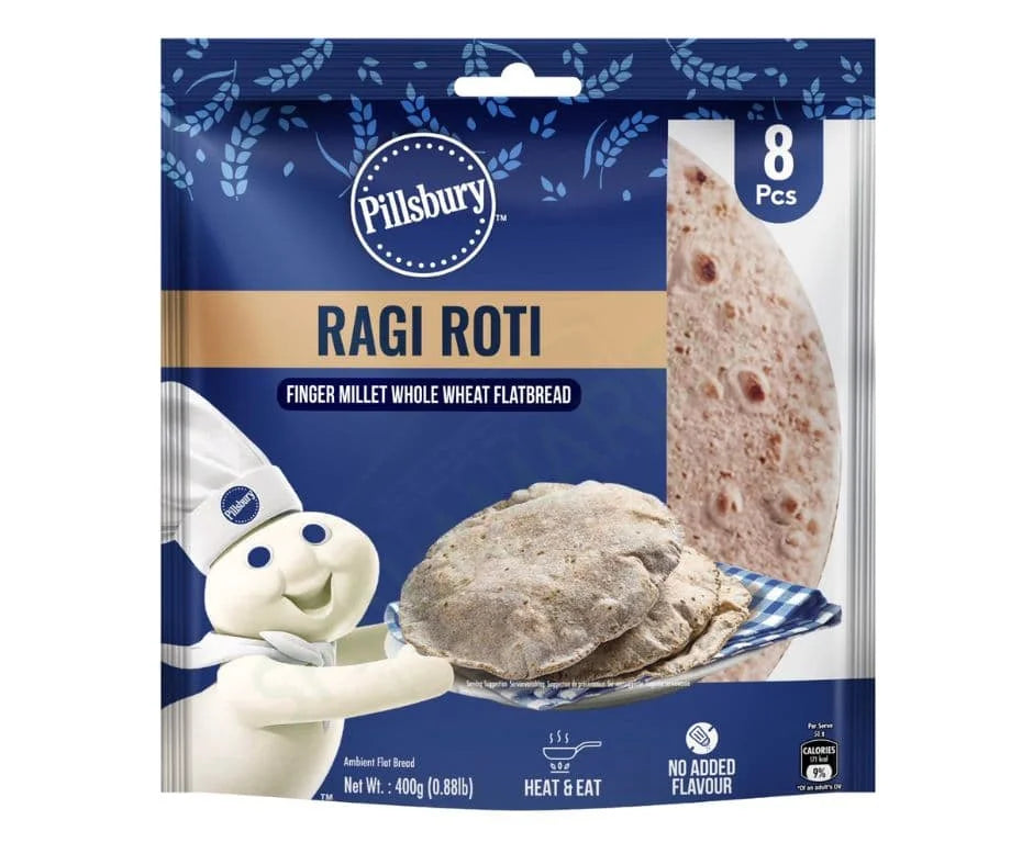 Pilsbury Roti - Ragi (8 Chapattis) 18 x 400g