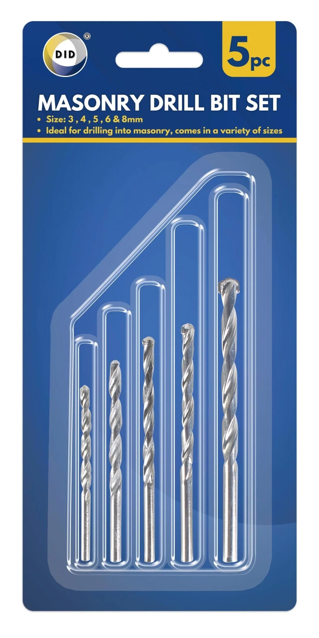 DID Drill Bit Set 5pc 1s