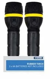 Status 2XAA Black Rubber Torch Yellow Trim 1s