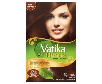 Vatika Hair Colour Dark Brown 6 x 60g