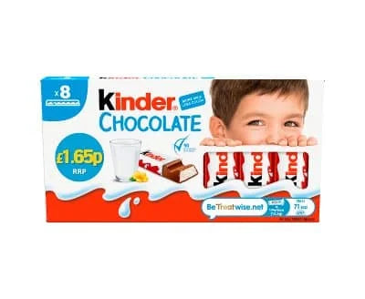 Kinder Chocolate Snackbar T8 10 x 100g