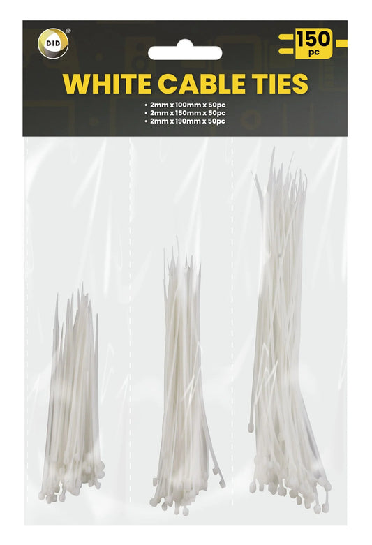 Dina White Cable Ties 150 S