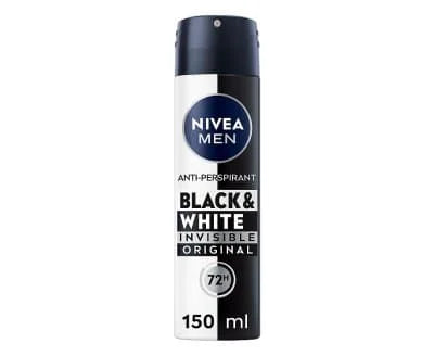 Nivea Men Deo Black & White Invisible Spray 6 x 150ml