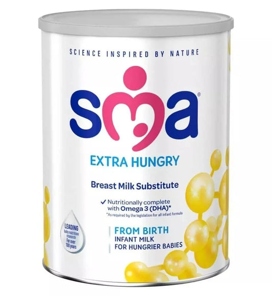 SMA Extra Hungry Infant Milk From Birth 6 x 800g