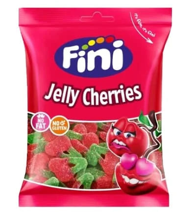 Fini Halal Fizzy Cherries Gummy Jellies 12 x 75g