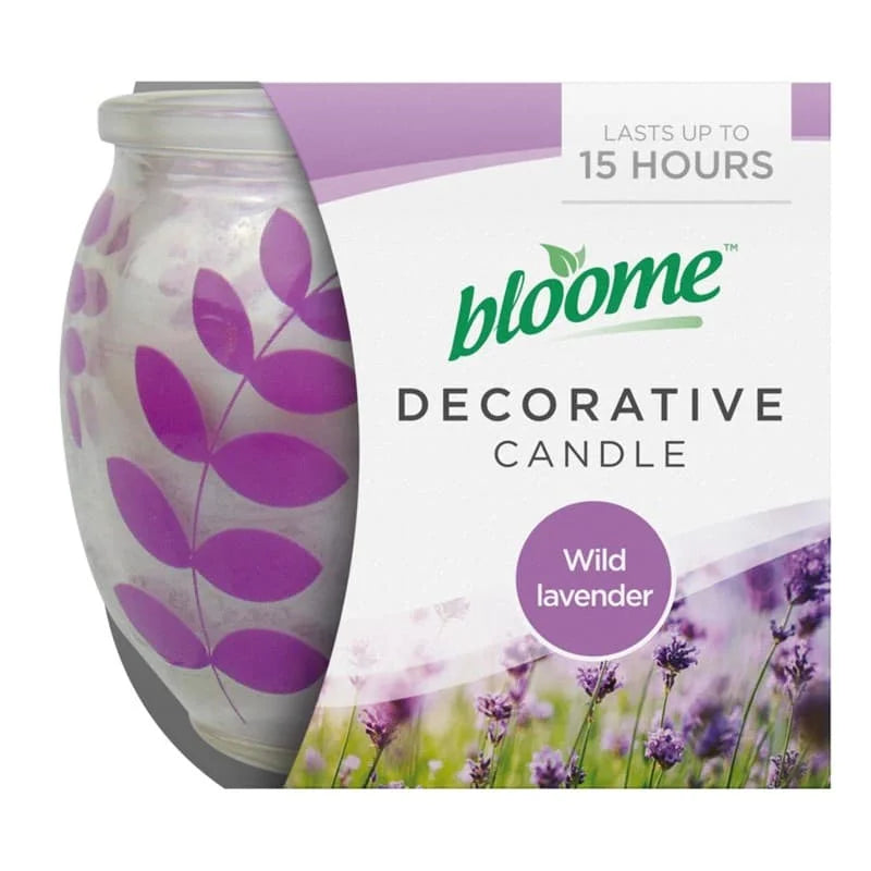Bloome Decorative Candle -Lavender(15H) 12pk