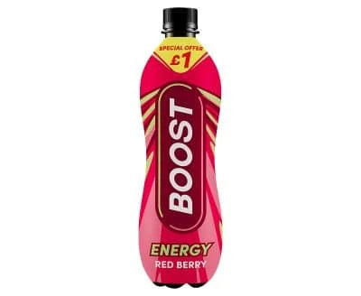 Boost Energy Btls Red Berry 12 x 500ml