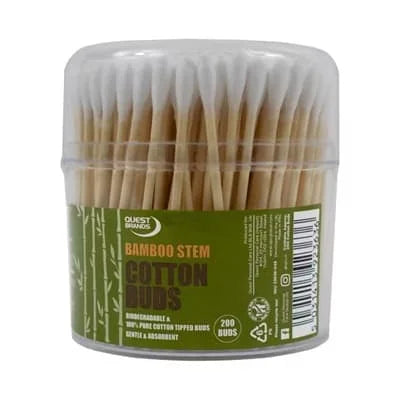 Quest Bamboo Stem Cotton Buds 12 x 200s