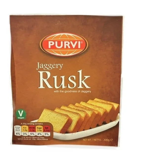 Purvi Jaggery Rusk 6 x 200g