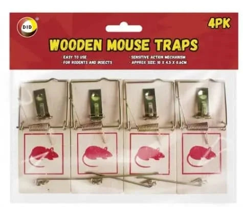 Dina Wooden Mouse Traps 4s