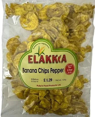 Elakkia Banana Chips Pepper 125g
