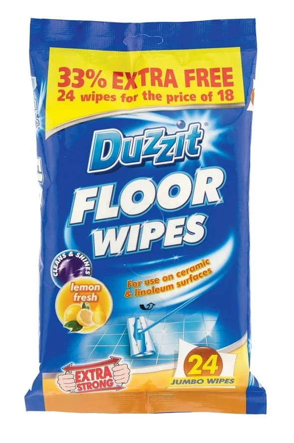 151 Duzzit Floor Wipes 24s