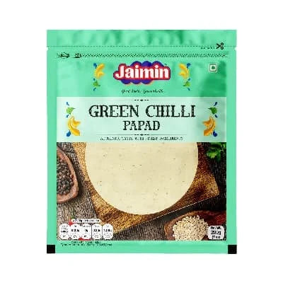 Jaimin Papad - Green Chilli 10 x 200g
