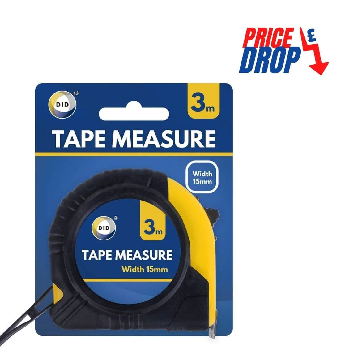 DID 3mx15mm Measure Tape 3mx15