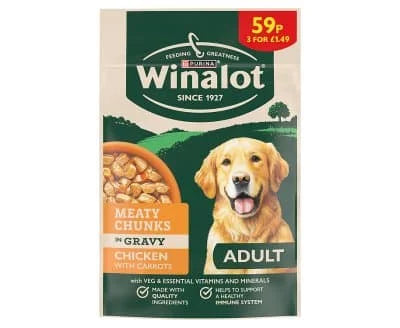 Winalot Dog Wet Adult Chicken & Carrot 20 x 100g