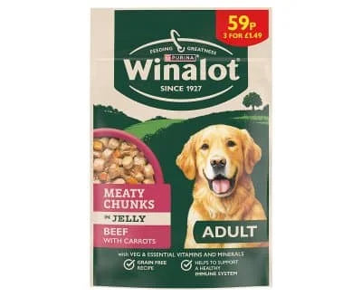 Winalot Dog Wet Adult Beef & Carrot 20 x 100g