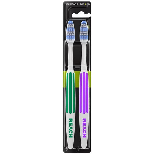 Reach Full Medium Duo PK Tooth Brush 12 x 2pk