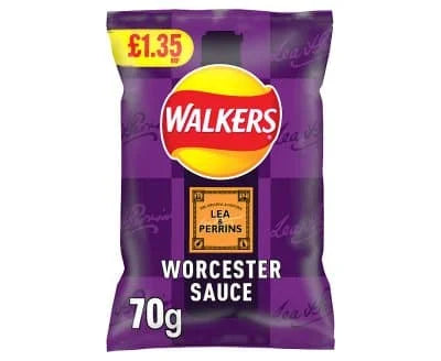 Walkers Lea & Perrins Worcester Sauce 18 x 70g