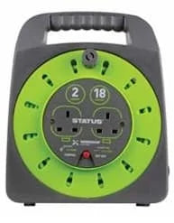 Status 18m 2Socket 13A TC H/Bag Cable Reel 1s