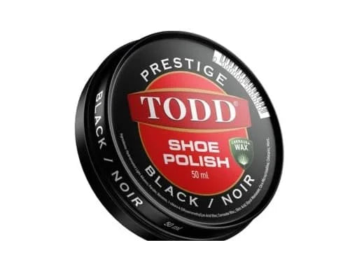 Todd Shoe Polish Black 12 x 50ml