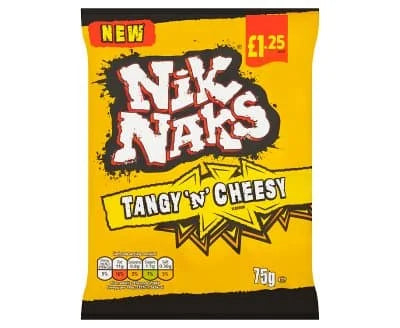 Nik Nak Tangy 'N' Cheesy Crisps 20 x 75g